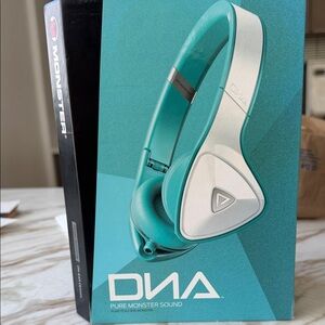 DNA Over-Ear Headphones - Teal and White